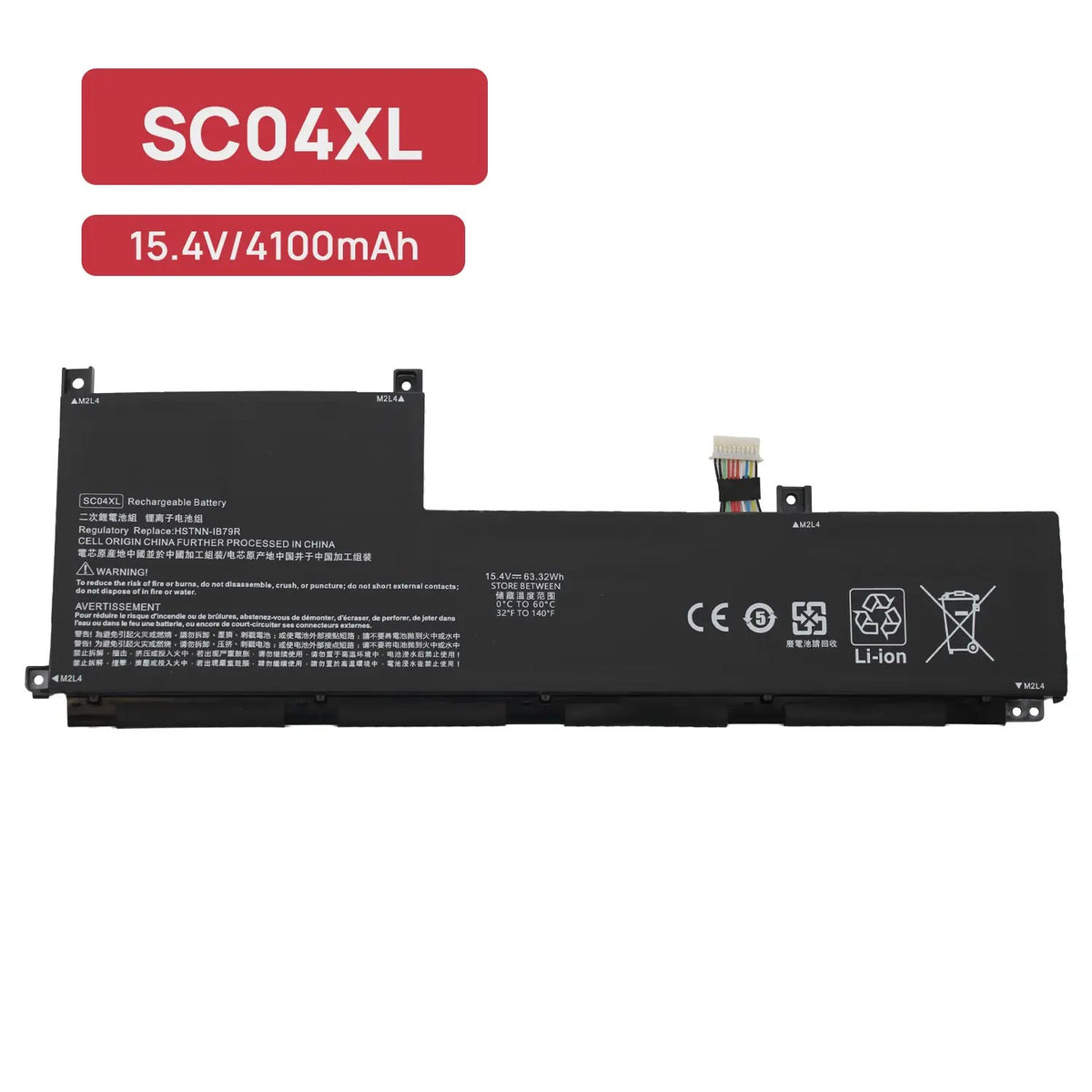 Batería Para Portátil Hp Envy 14-Eb1 Sc04Xl 15.4V 63.32Wh