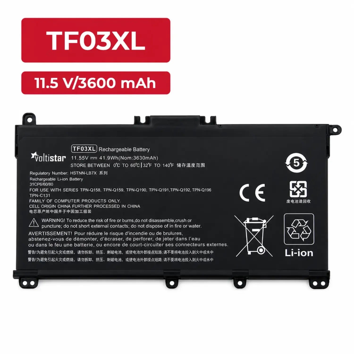 Batería Para Portátil Hp Pavilion 14-Bp 14-Bf 14-Bk 15-Cc 15-Cd 15-Ck 17-Ar