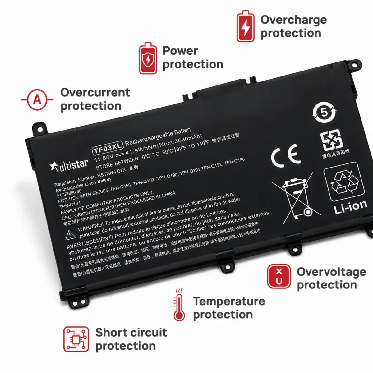 Batería Para Portátil Hp Pavilion 14-Ce 14-Cf 14-Df 15-Cs 15-Da | L11421-542