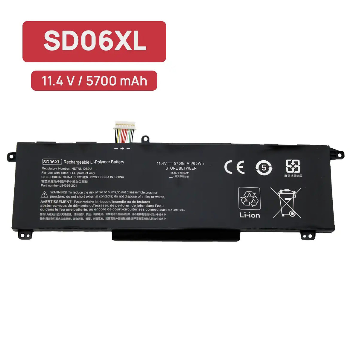 Batería Para Portátil Hp Omen 15-Ek 15-Ek0000 15-En 15-En0000 Sd06Xl Hstnn-Db9U (Tipo B)