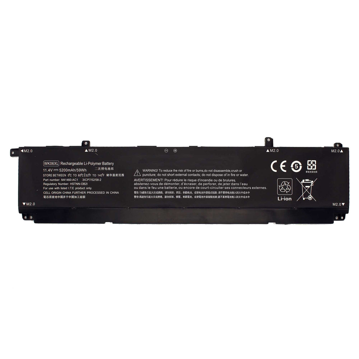 Batería Para Portátil Hp Victus Gaming 16-R0007Tx Omen 16-B0000Tx 17-Ck0003Ni Wk06Xl