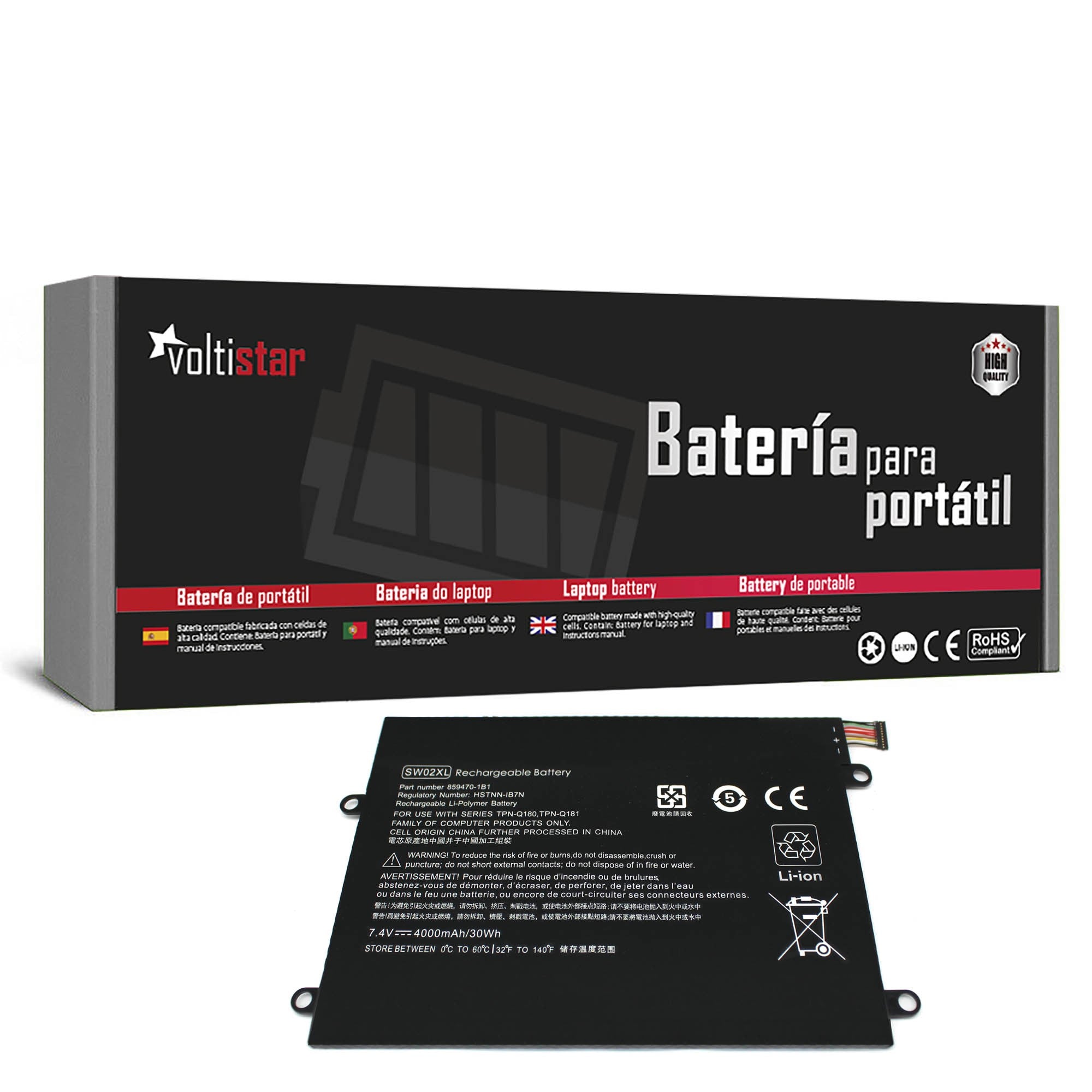 Batería Para Portátil Hp X2 210 G2 Sw02Xl 859517-855