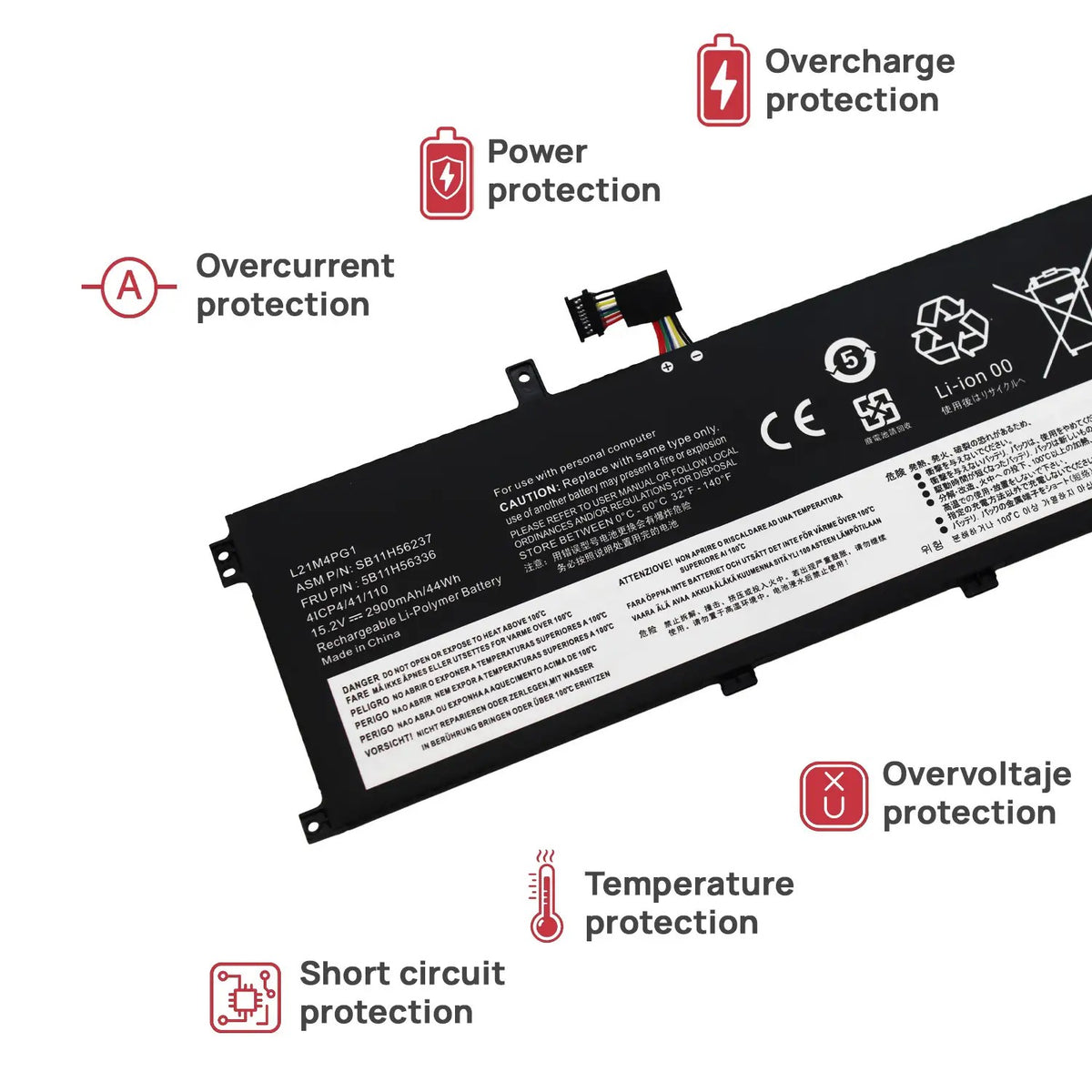 Batería Para Portátil Lenovo 5B10W51848 Thinkpad L13 Yoga G3 G4