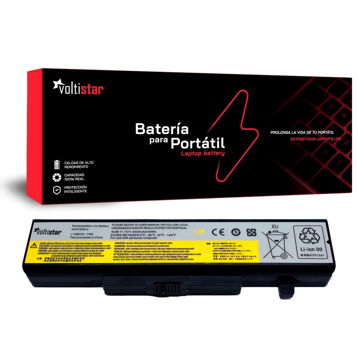 Batería Para Portátil Lenovo 3Icr19/65-2 L11M6Y01 Y480