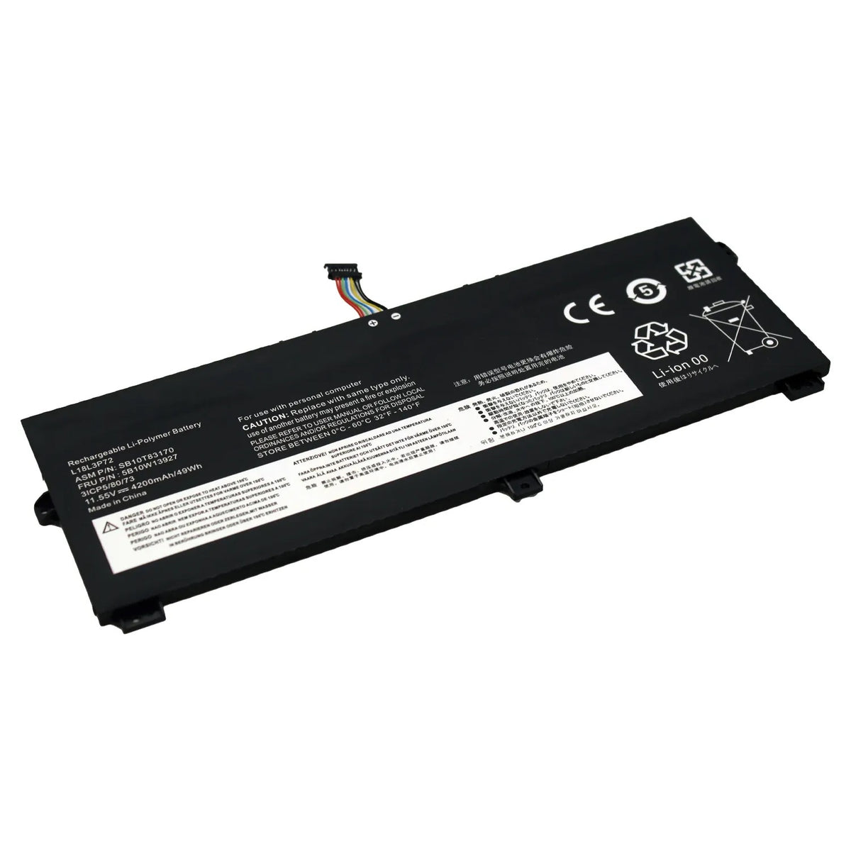 Batería Para Portátil Lenovo Thinkpad X13 Yoga Gen 1 L18L3P72