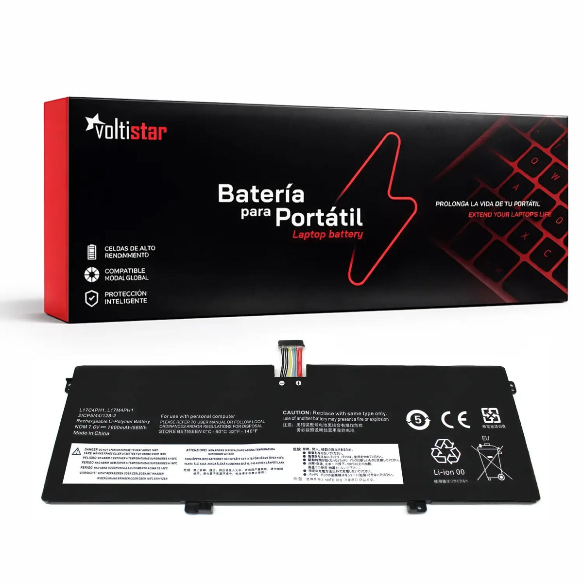 Batería Para Portátil Lenovo Yoga 7 Pro C930 C930-13Ikb L17C4Ph1 L17M4Ph1
