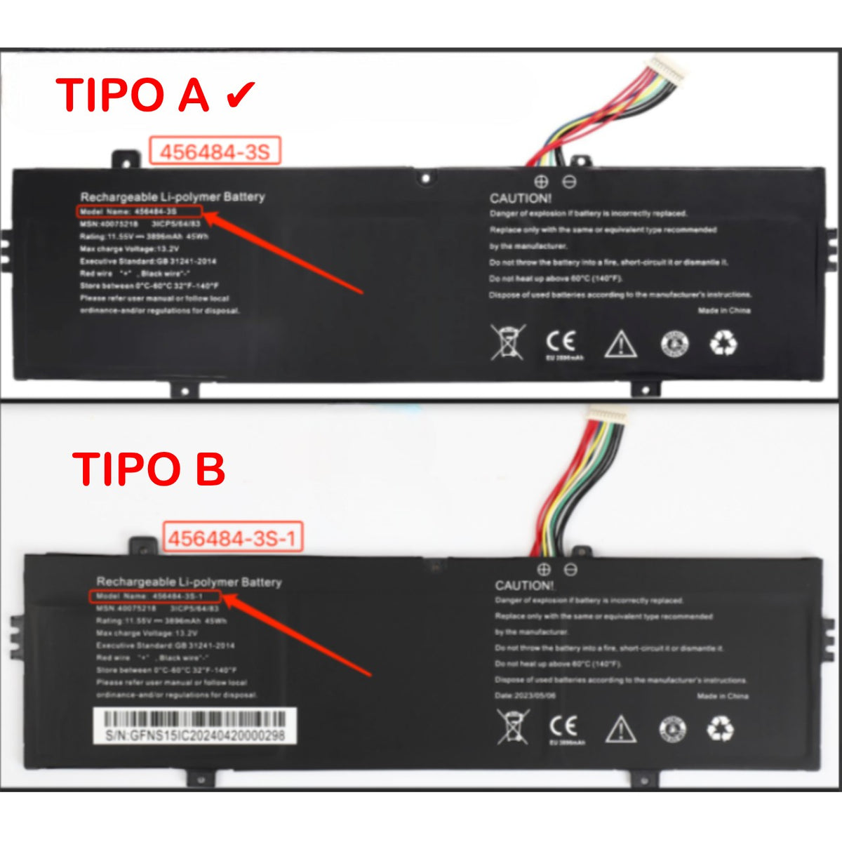 Batería Para Portátil Medion 456484-3S E1640