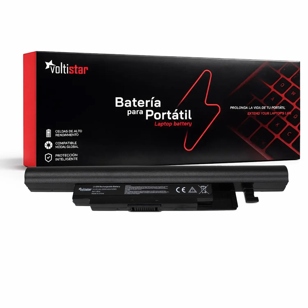 Batería Para Portátil Medion Akoya P6643 P6647 E6239T E6237 E6241 A41-B34 A32-B34 A31-C15