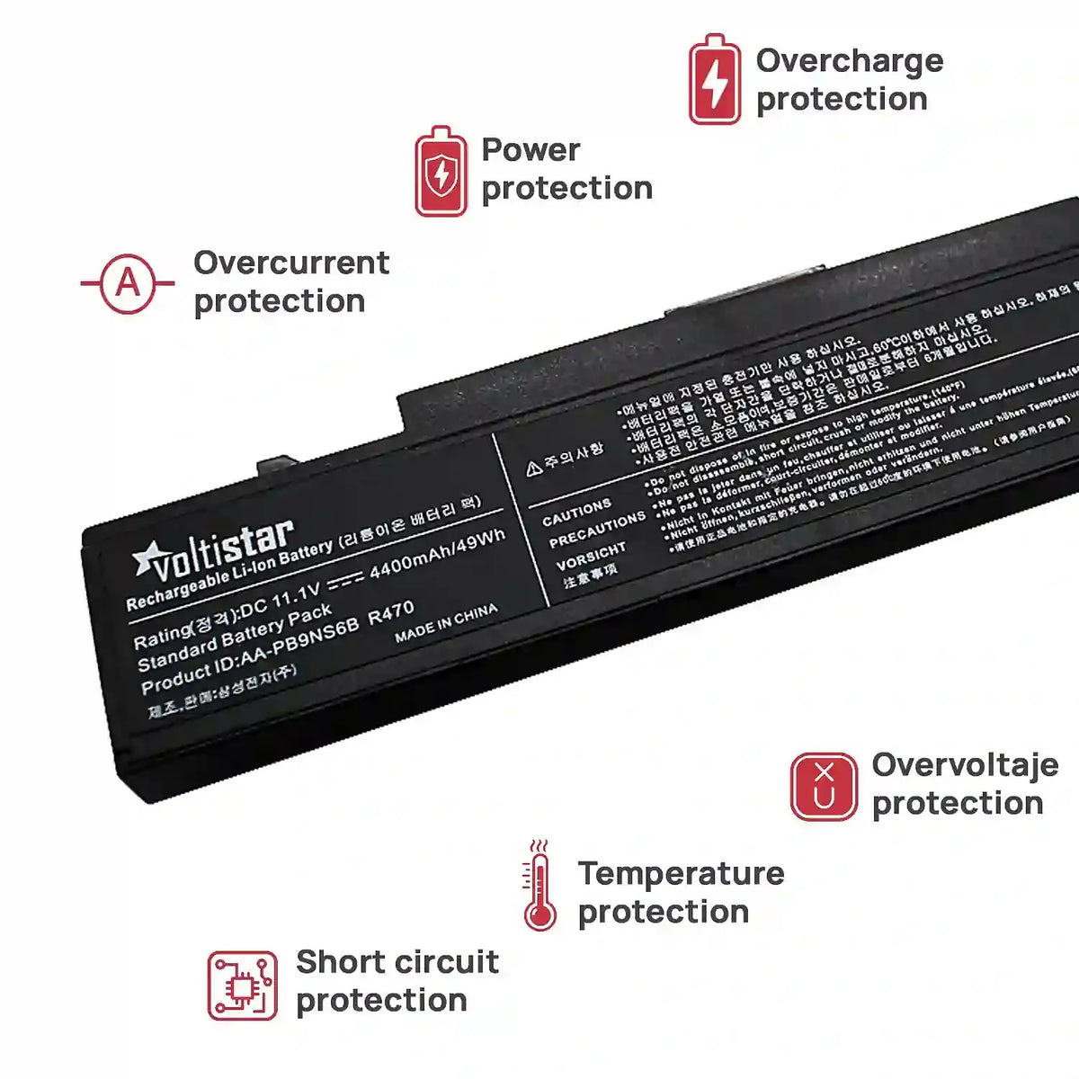 Batería Para Portátil Portatil Samsung Np350V5C-A05Ae