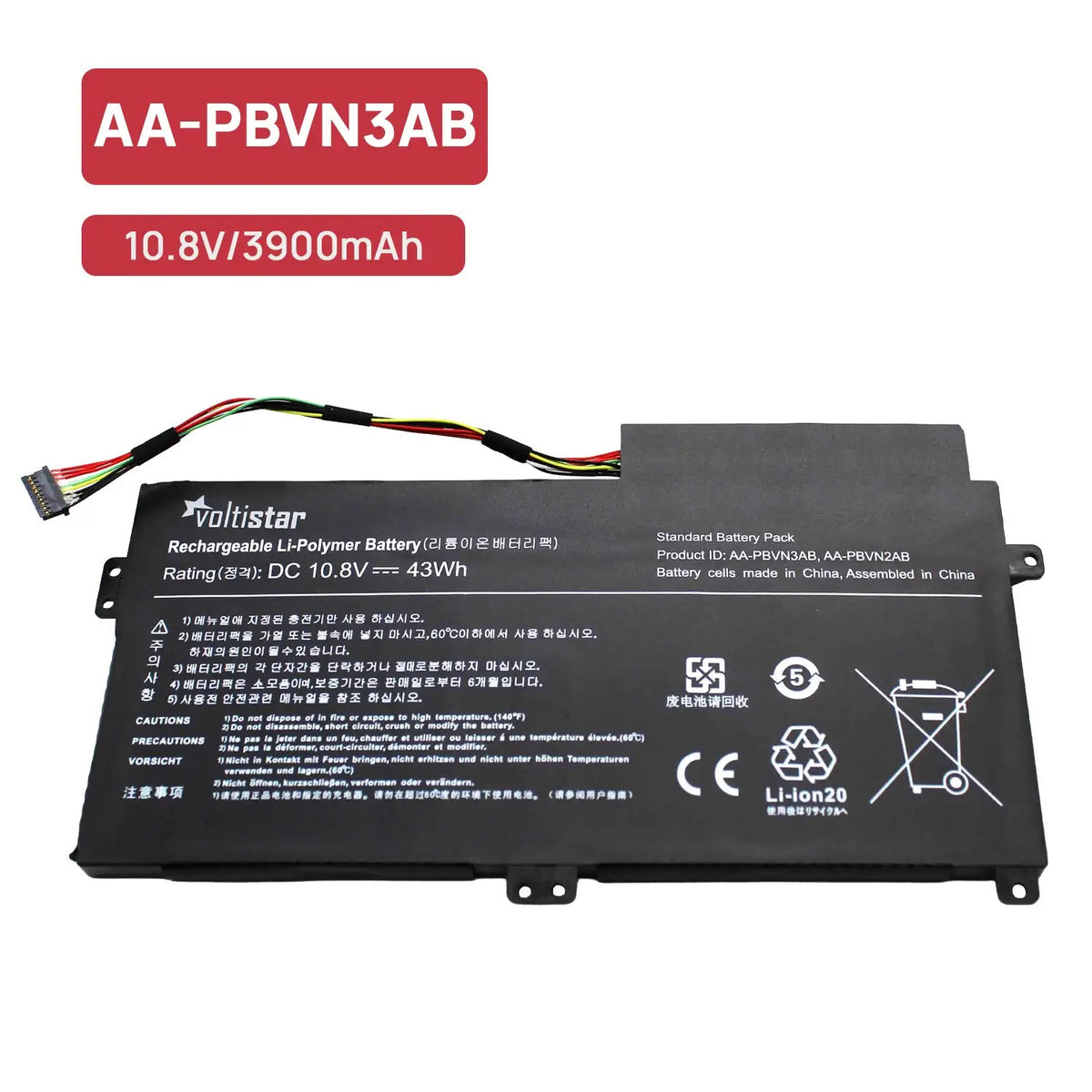 Batería Para Portátil Samsung Np370R5E Np370R4E Np450R5E Np470R5E Aa-Pbvn 3Ab