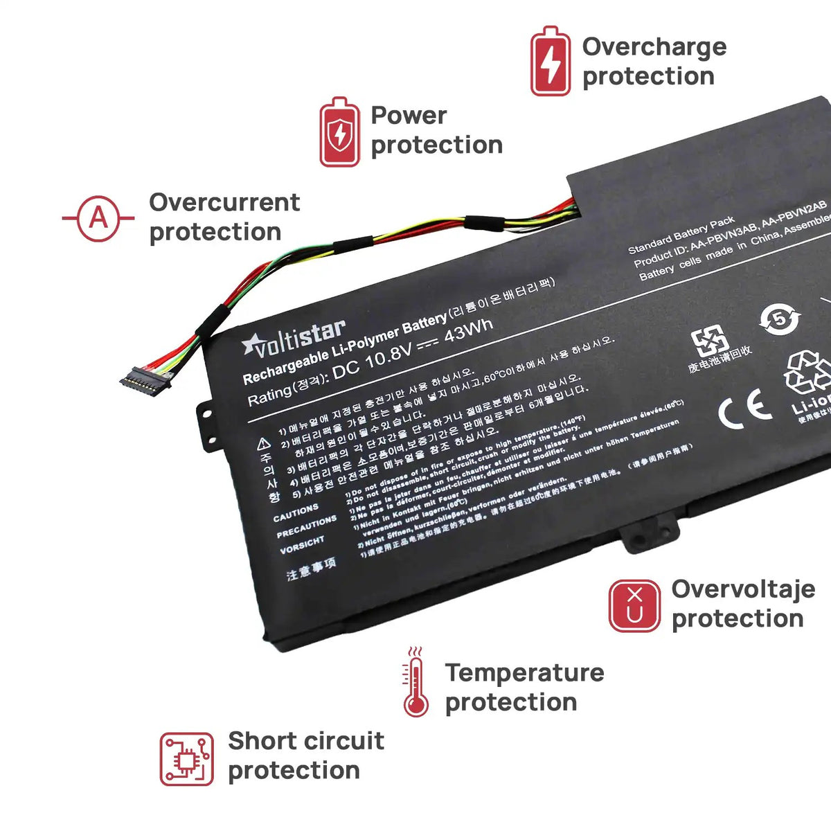 Batería Para Portátil Samsung Np370R5E Np370R4E Np450R5E Np470R5E Aa-Pbvn 3Ab