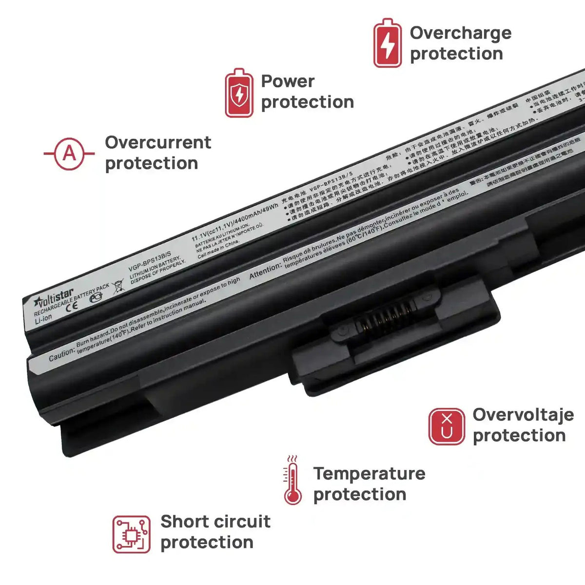 Batería Para Portátil Sony Vaio Vpc-F21 Vpc-F22 Vpc-F23 Vpc-Y11 Vpc-Y21 Vpc-Y22 Series 11.1V 4400Mah