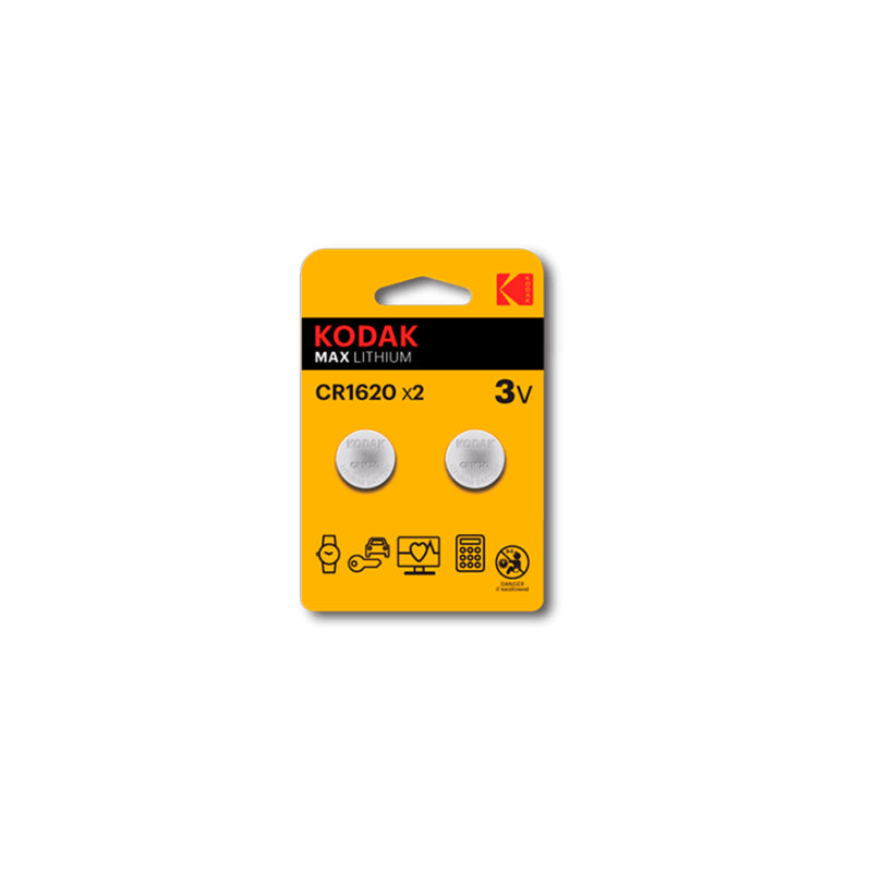 Baterías De Litio Kodak Max Cr 1620 Blister X 2 Piezas.