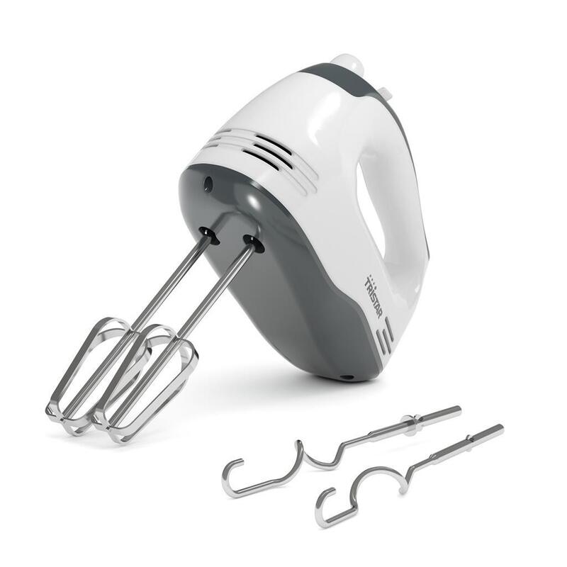 Batidora De Mano Tristar Mx-4203, Color Blanco Y Gris
