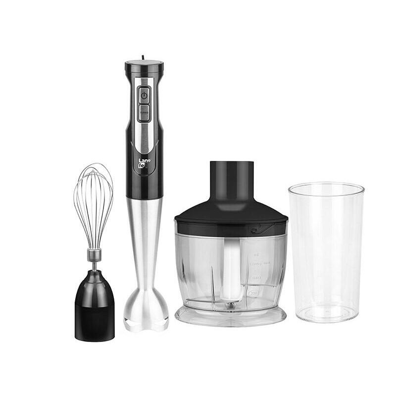 Batidora Lafe Brk-003a 0,6 L De Inmersión Negro, Plata, Transparente 800 W