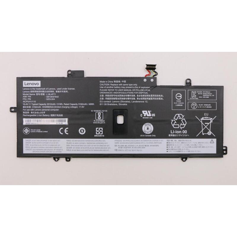 Battery 4cell 51wh - Warranty: 6m