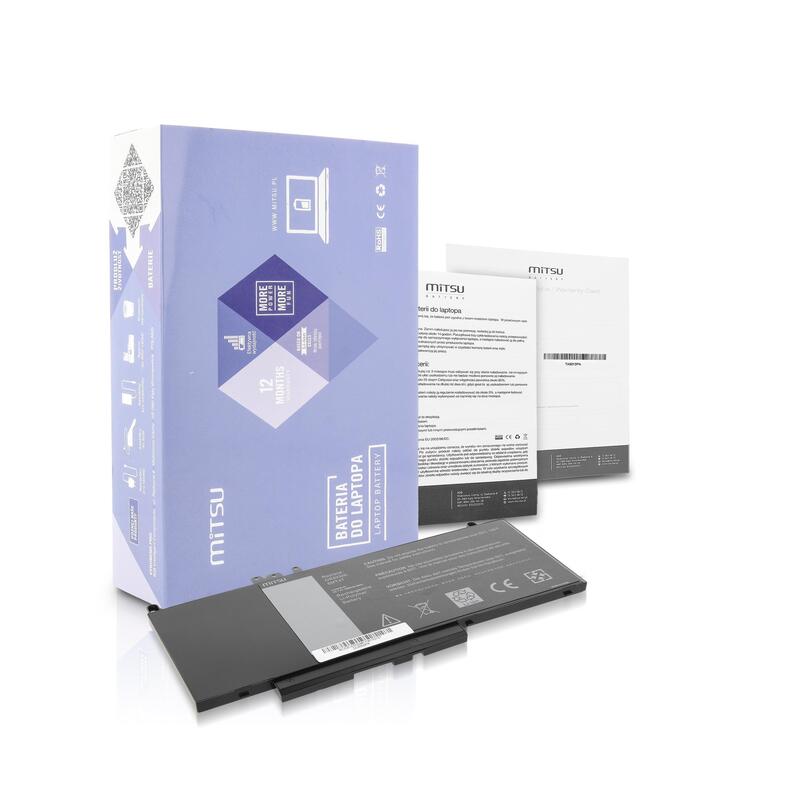 Battery For Laptop Mitsu Bc/De-E5550 (38 Wh; For Dell Laptops)