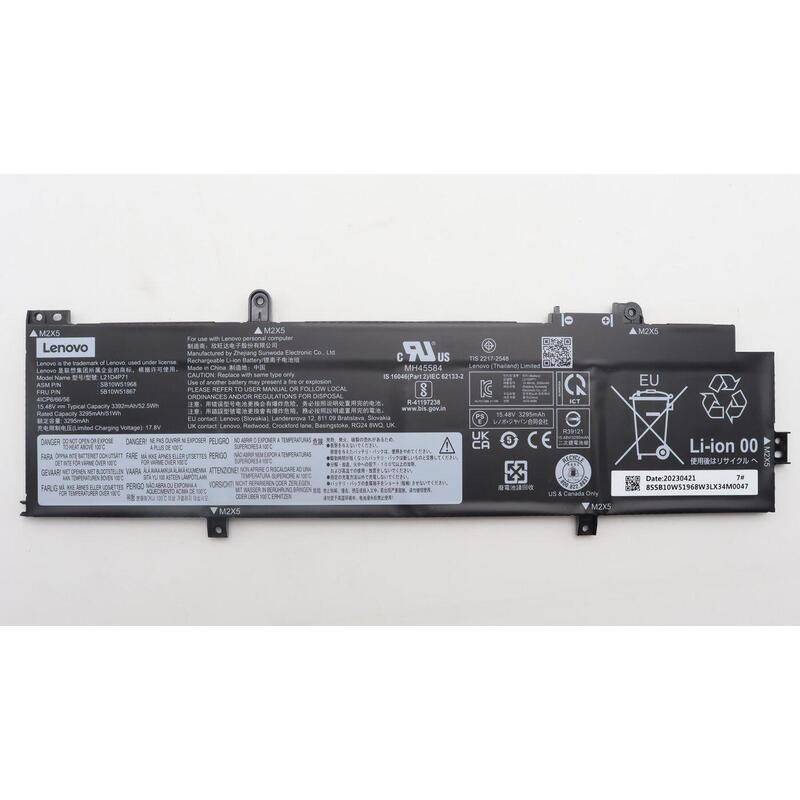 Battery Internal, 4c, 52.5wh, - Liion,Sd/C - Warranty: 3m