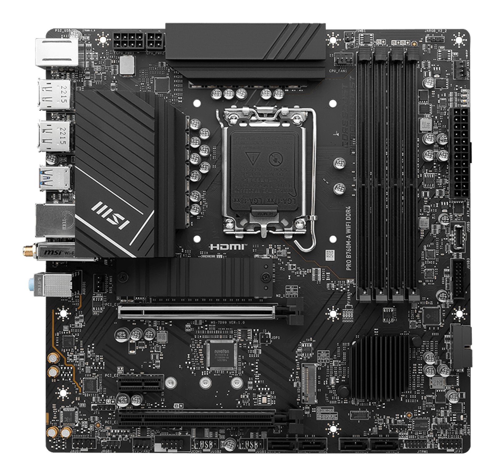 EAN 4711377026383 - MSI PRO B760M-A WIFI DDR4 placa base Intel B760 LGA 1700 micro ATX imagen 2