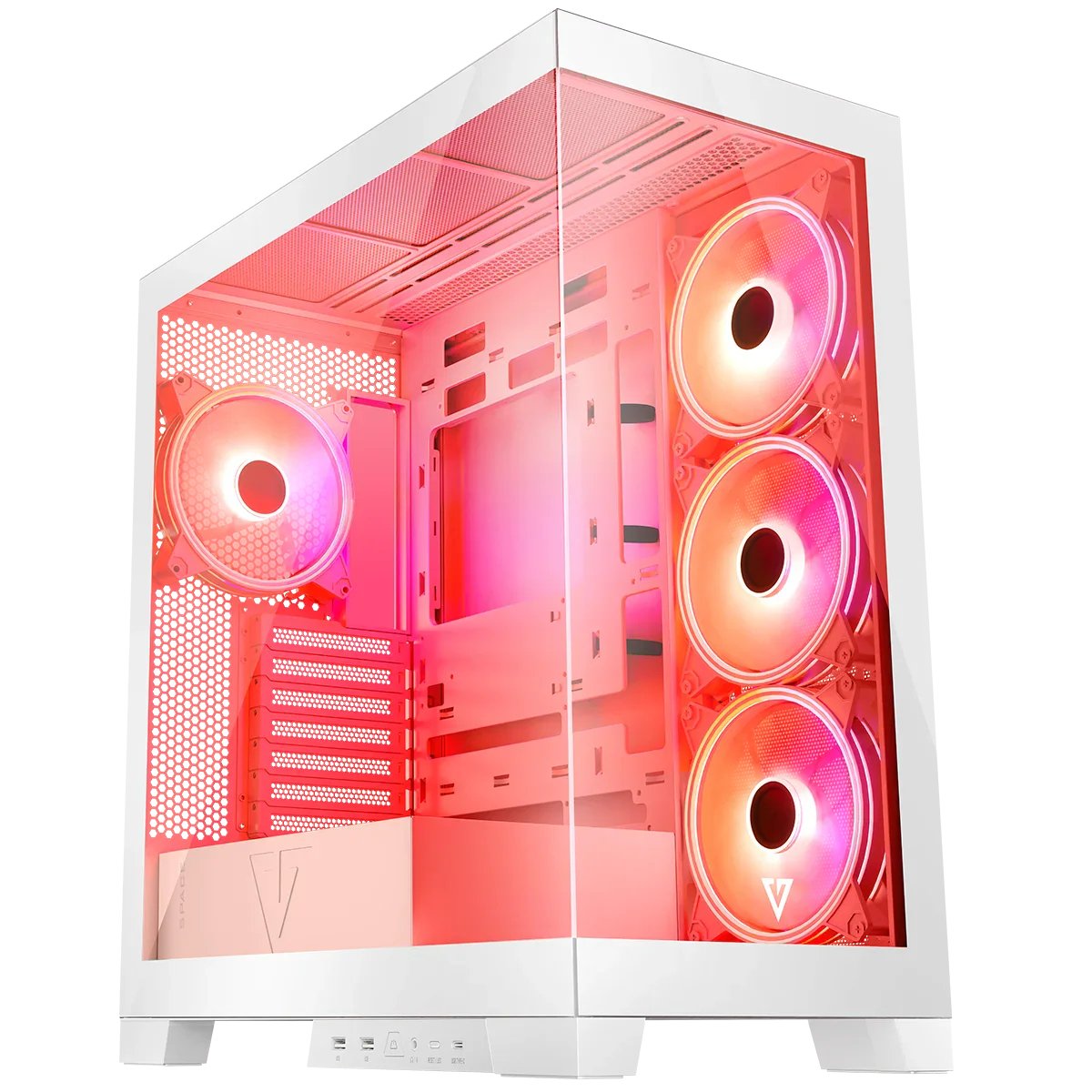 EAN 5903560981305 - Modecom Volcano SPACE APEX ARGB MIDI Midi Tower Blanco imagen 3