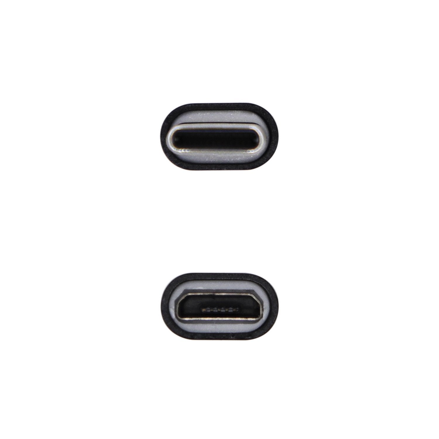 Aisens Mini Adaptador Usb-C Usb 2.0 - Tipo Micro-B/H-Usb-C/M - Negro