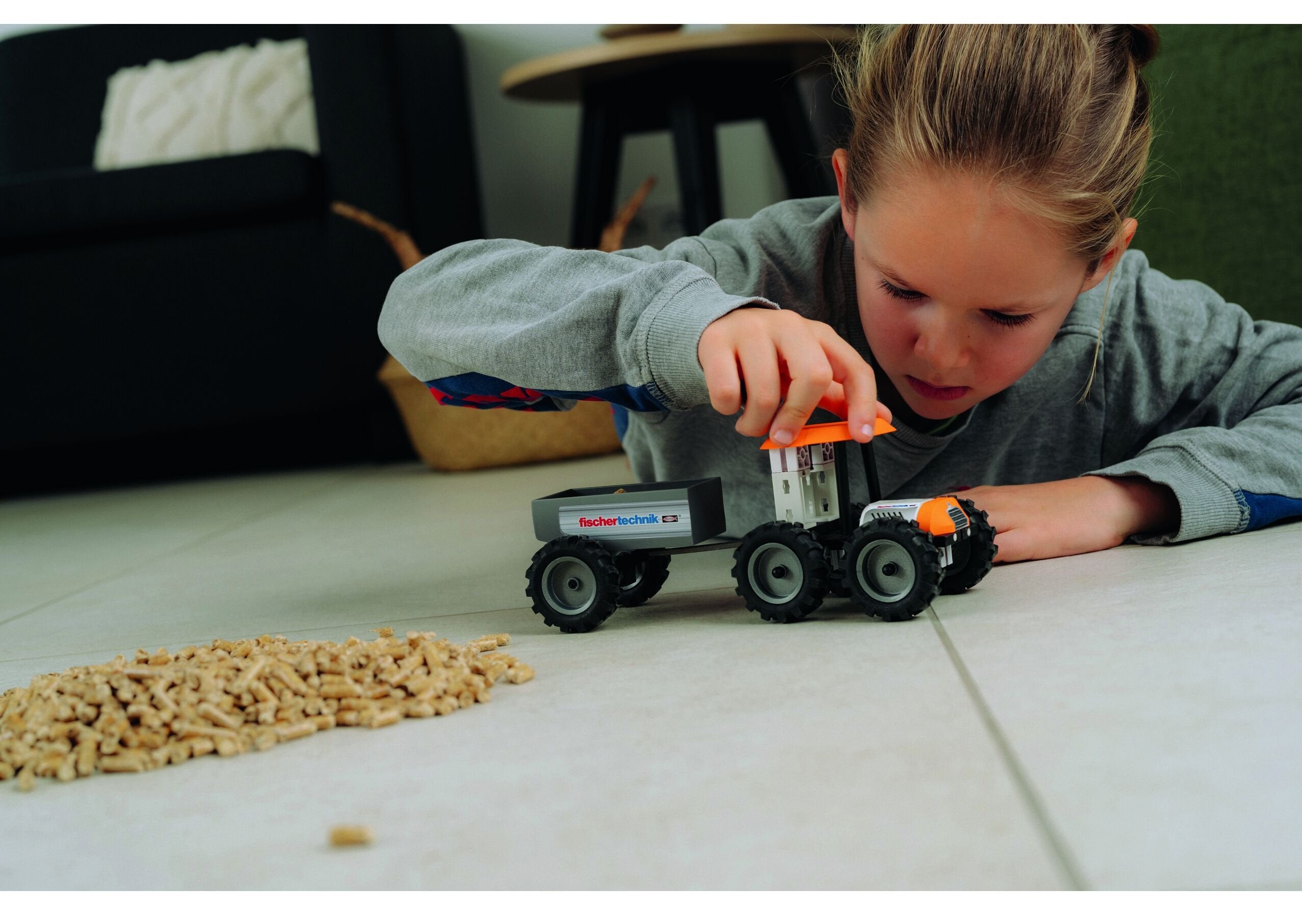 Tractor De Tecnología De Pesca, Juguete De Construcción 576107