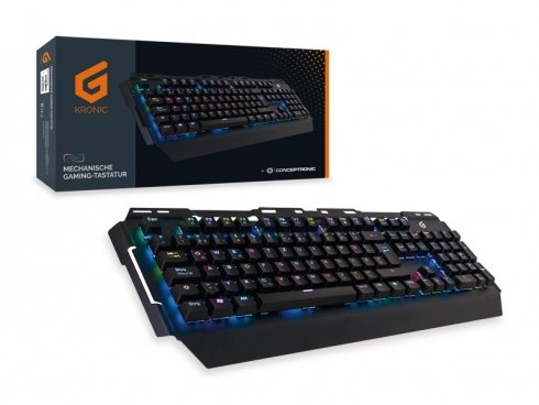 Conceptronic Kronic Teclado Usb Qwertz Alemán Negro