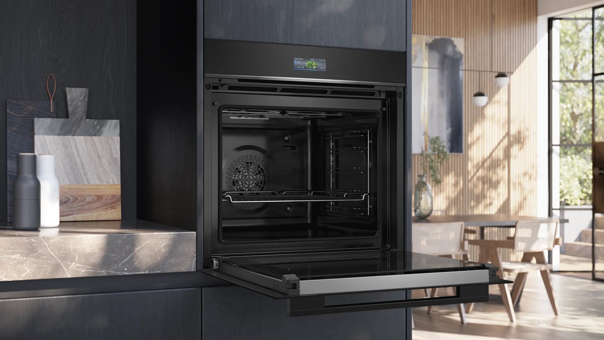 EAN 4242003901809 - Siemens HB774G1B1 horno 71 L Negro imagen 4