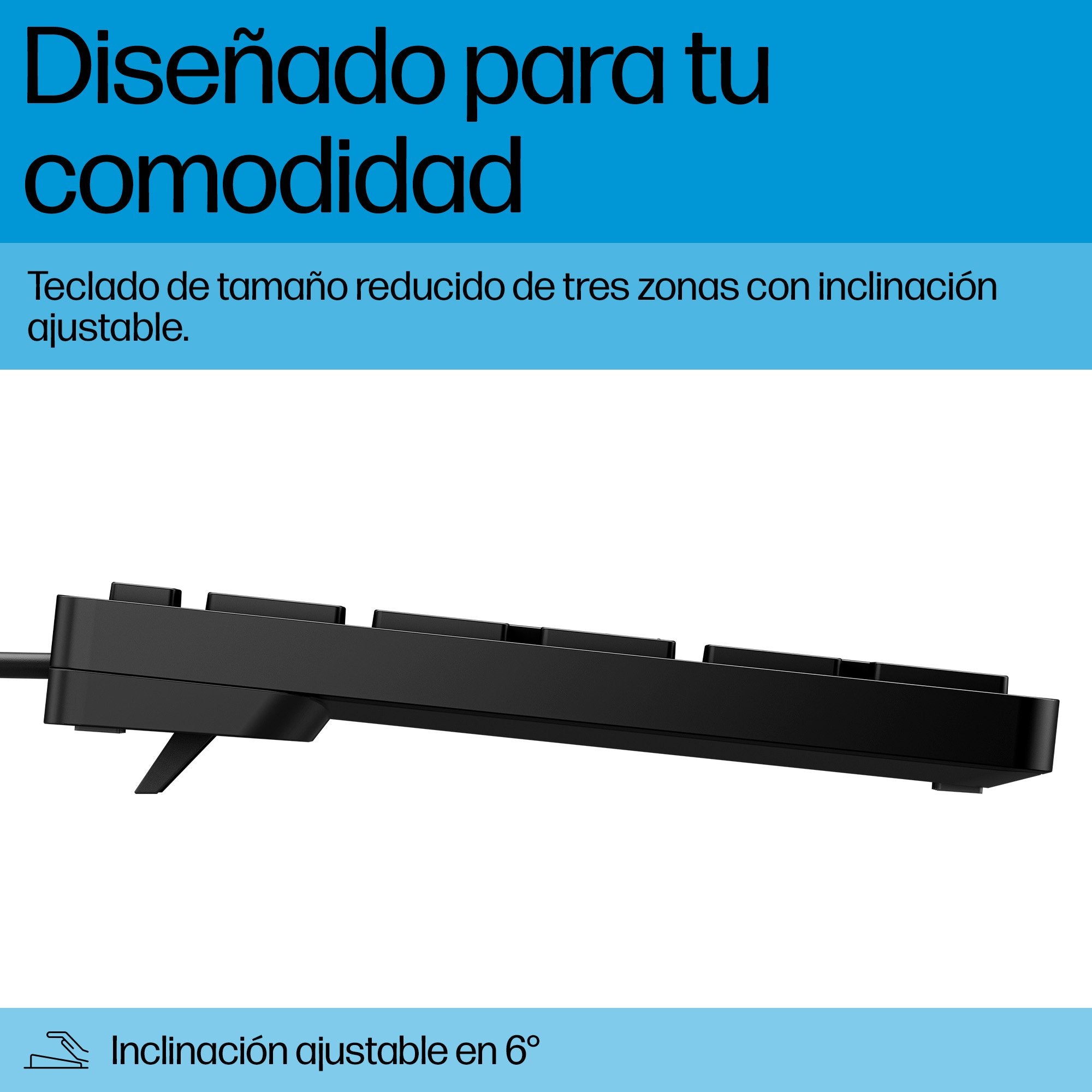 EAN 0198122957545 - HP 320K Wired Keyboard teclado Oficina USB Negro imagen 5
