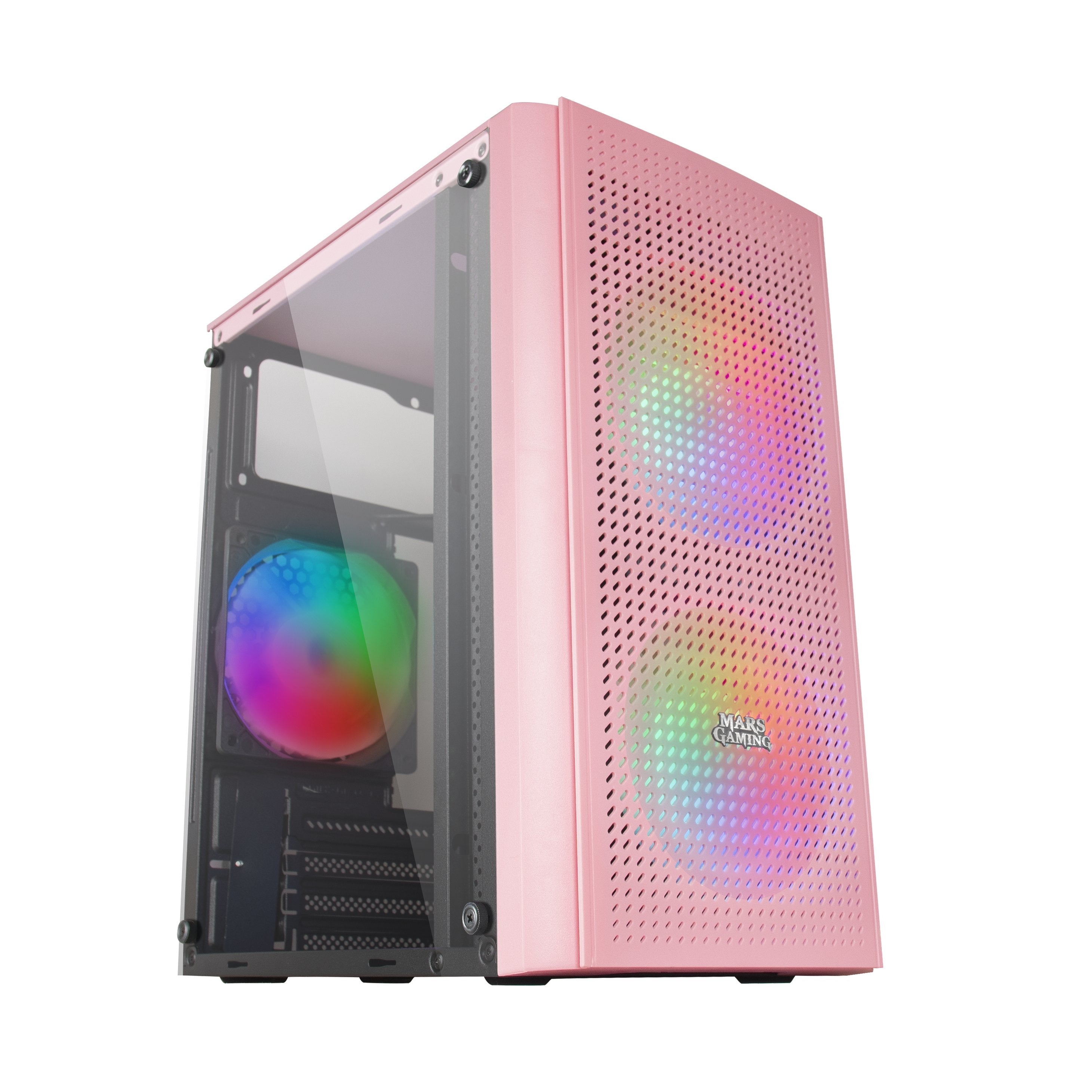 Caja Pc Marsgaming Mc300 Rosa