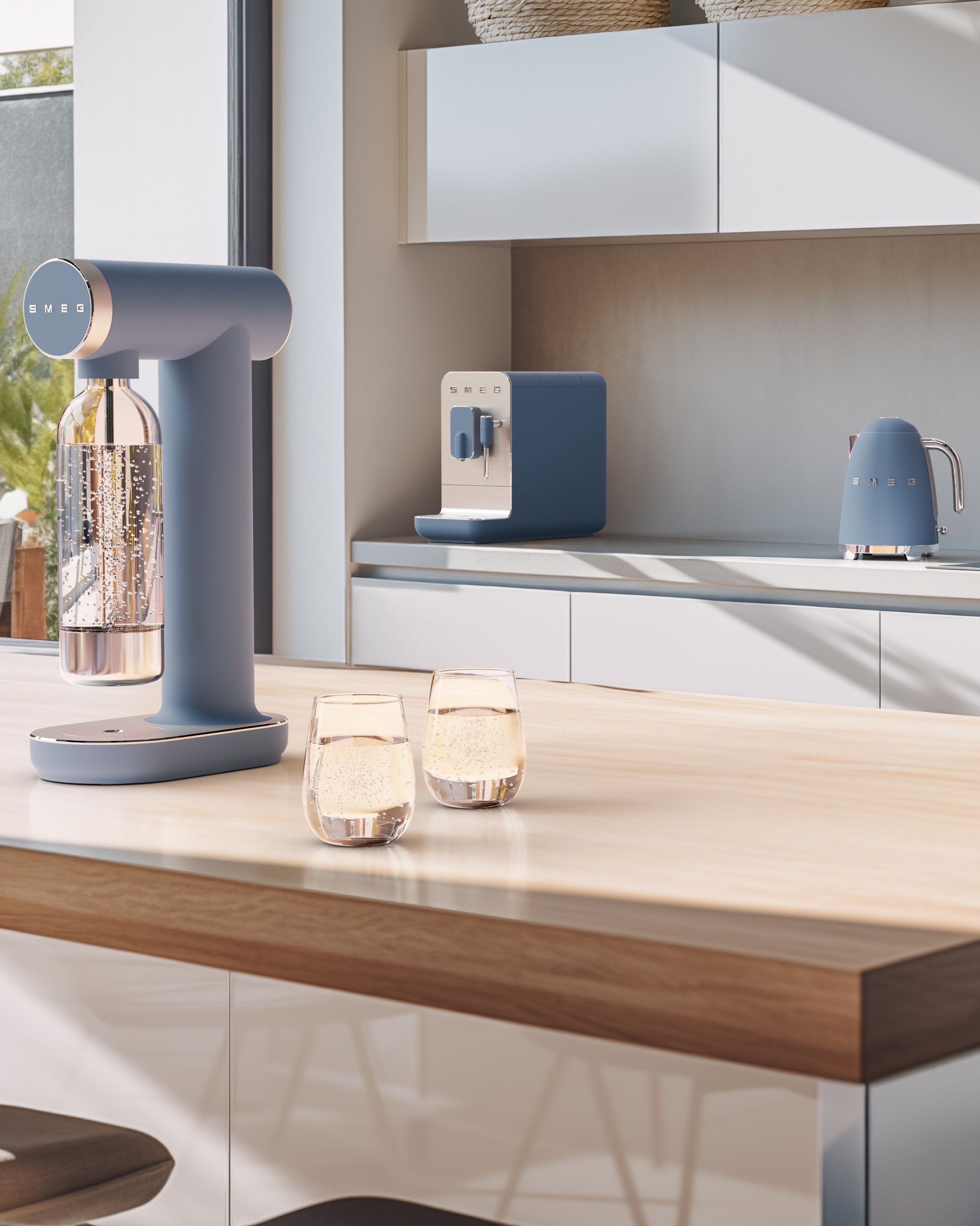Hervidor Smeg 50´Style Tormenta Azul Klf03sbmeu