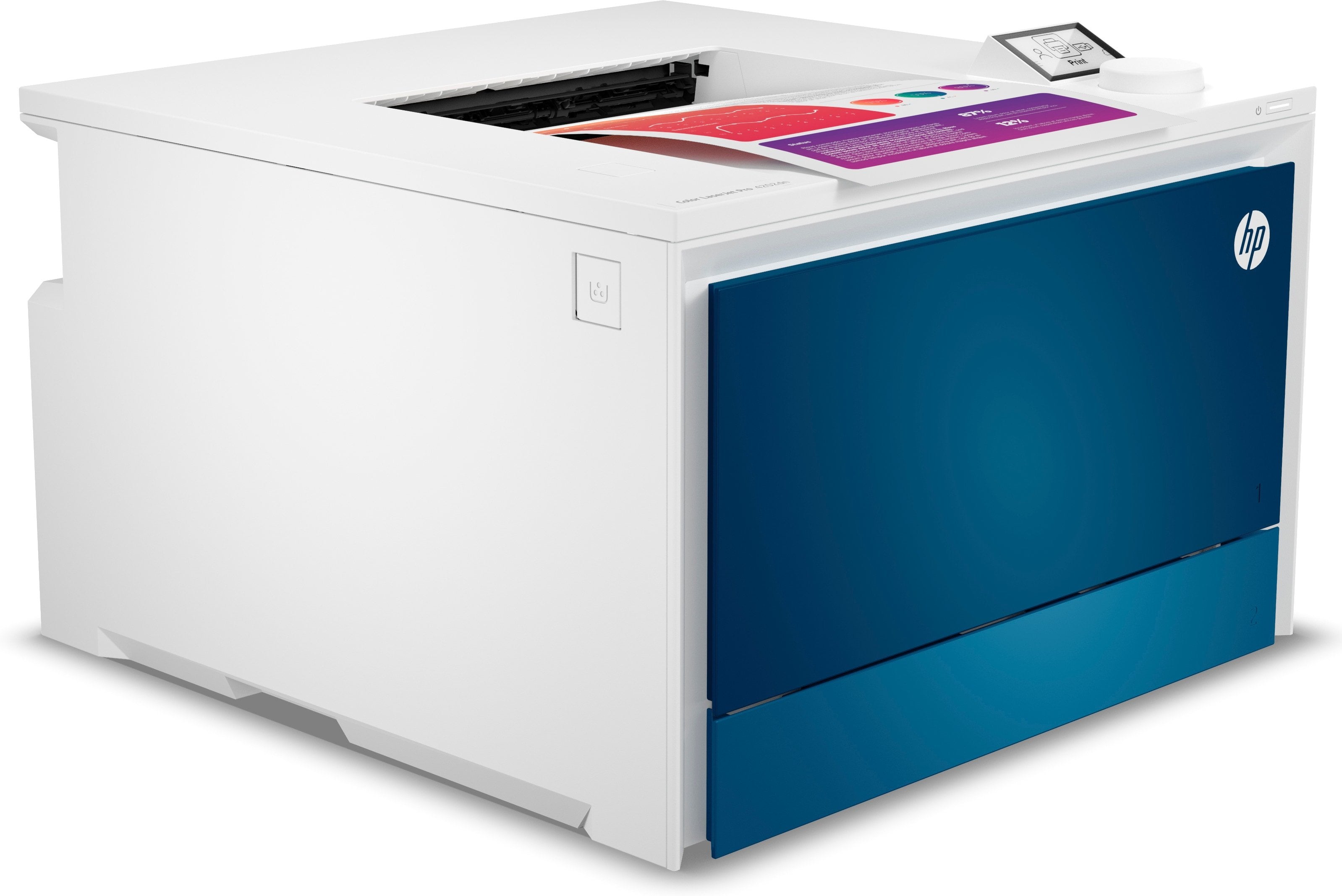 Impresora Láser Color Hp Laserjet Pro 4202dn Dúplex Blanca Y Azul