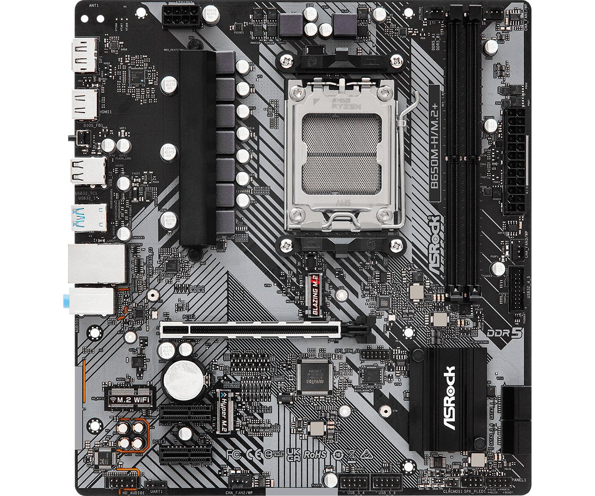 EAN 4710483943768 - Asrock B650M-H/M.2+ AMD B650 Zócalo AM5 micro ATX imagen 2