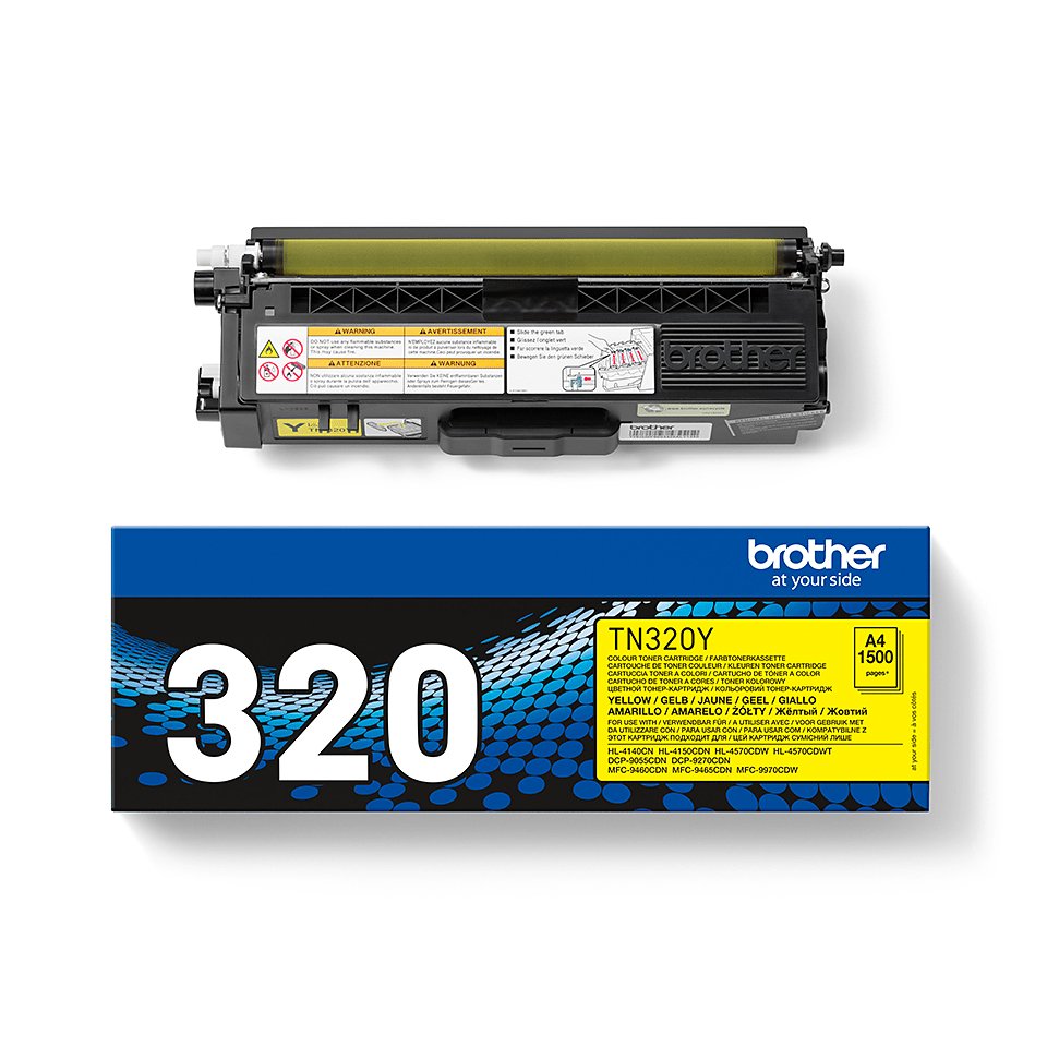 EAN 4977766679374 - Brother TN-320Y cartucho de tóner 1 pieza(s) Original Amarillo imagen 4