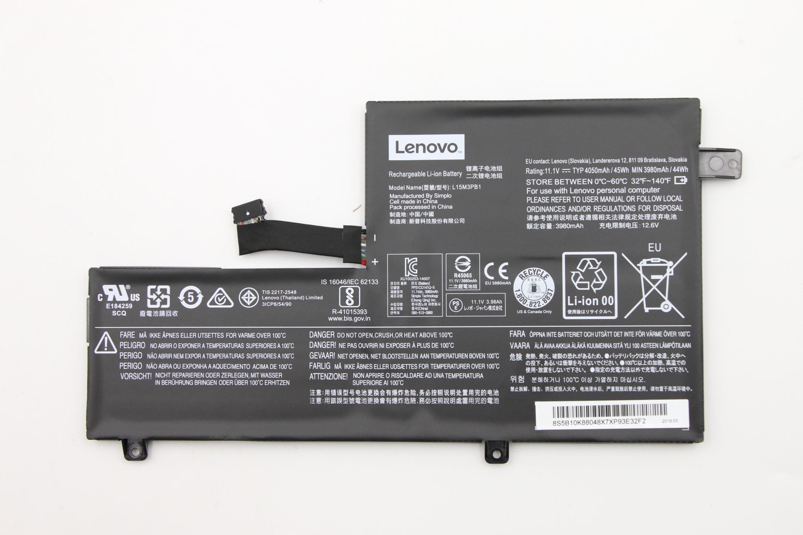 3 Cell Battery - L15m3pb1 - Warranty: 3m