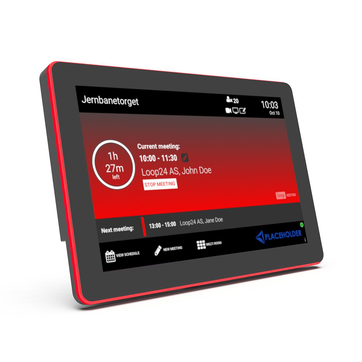 EAN 5704174272144 - Loop24 LM-1052T 25,6 cm (10.1") 1280 x 800 Pixeles LED 802.11a, 802.11b, 802.11g Negro Policarbonato (PC) imagen 3