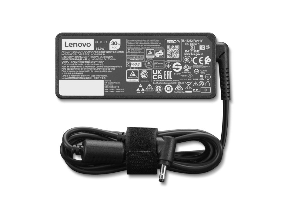 EAN 0195892081999 - Lenovo 4X21K07722 adaptador e inversor de corriente Interior 65 W Negro imagen 1