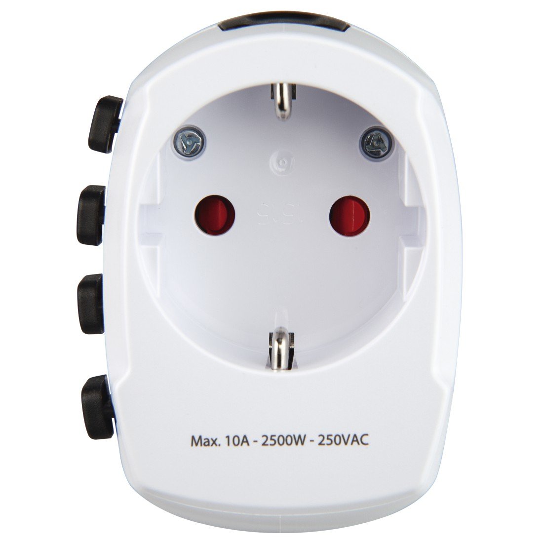 Hama World Travel Pro Adaptador De Enchufe Eléctrico Universal Blanco