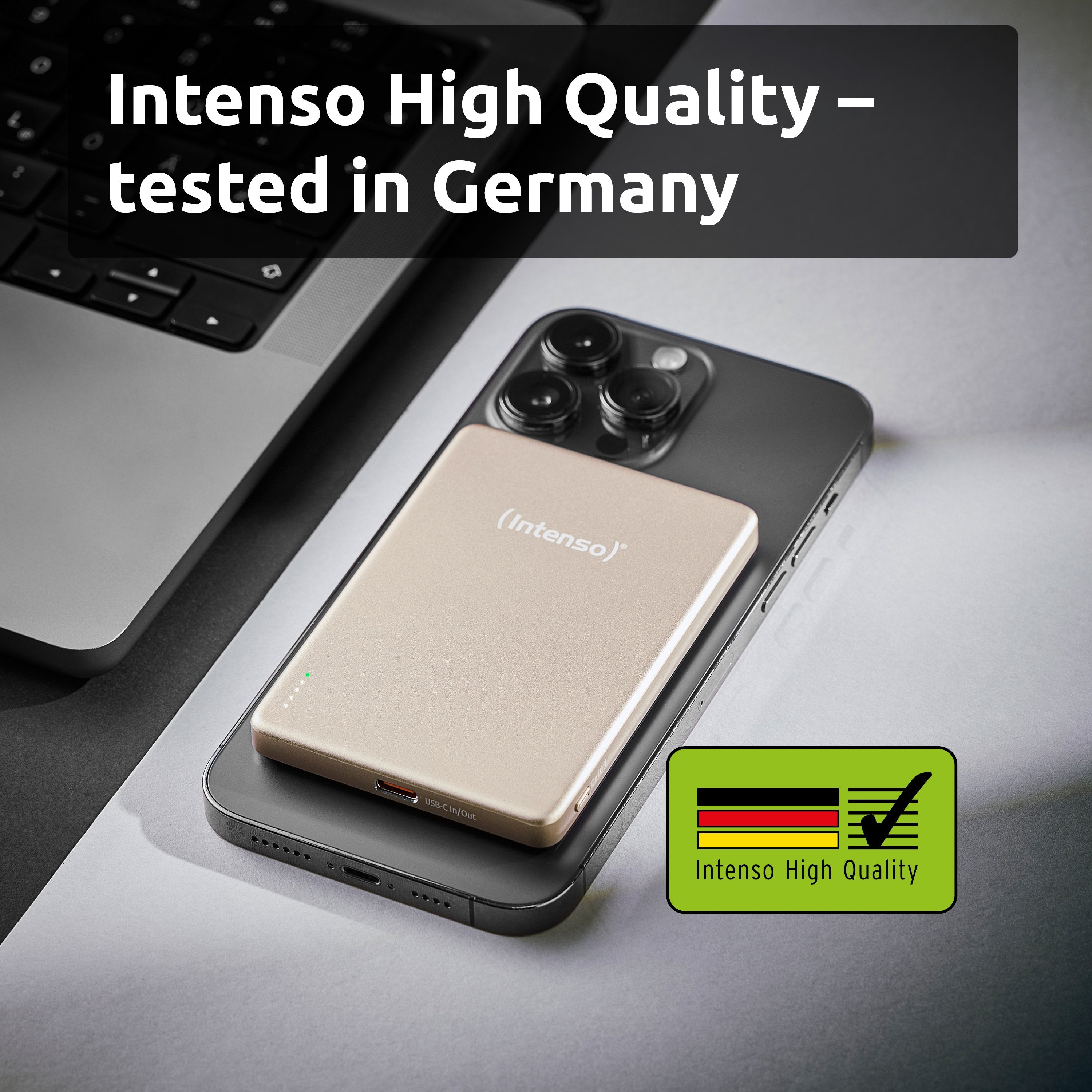 EAN 4034303036127 - Intenso MW5000 Polímero de litio Cargador inalámbrico imagen 4