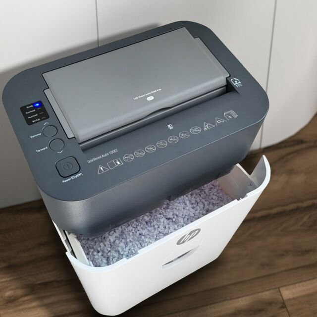 EAN 4030152028184 - HP OneShred Auto 100CC triturador de papel Corte cruzado 68 dB 22 cm Blanco imagen 8
