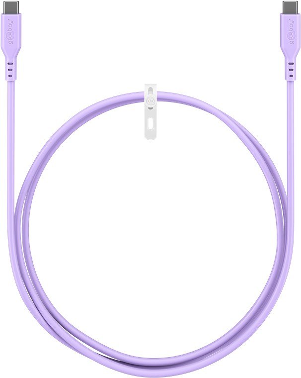 Goobay Usb-C Silicone Cable, 1.5 M, Purple