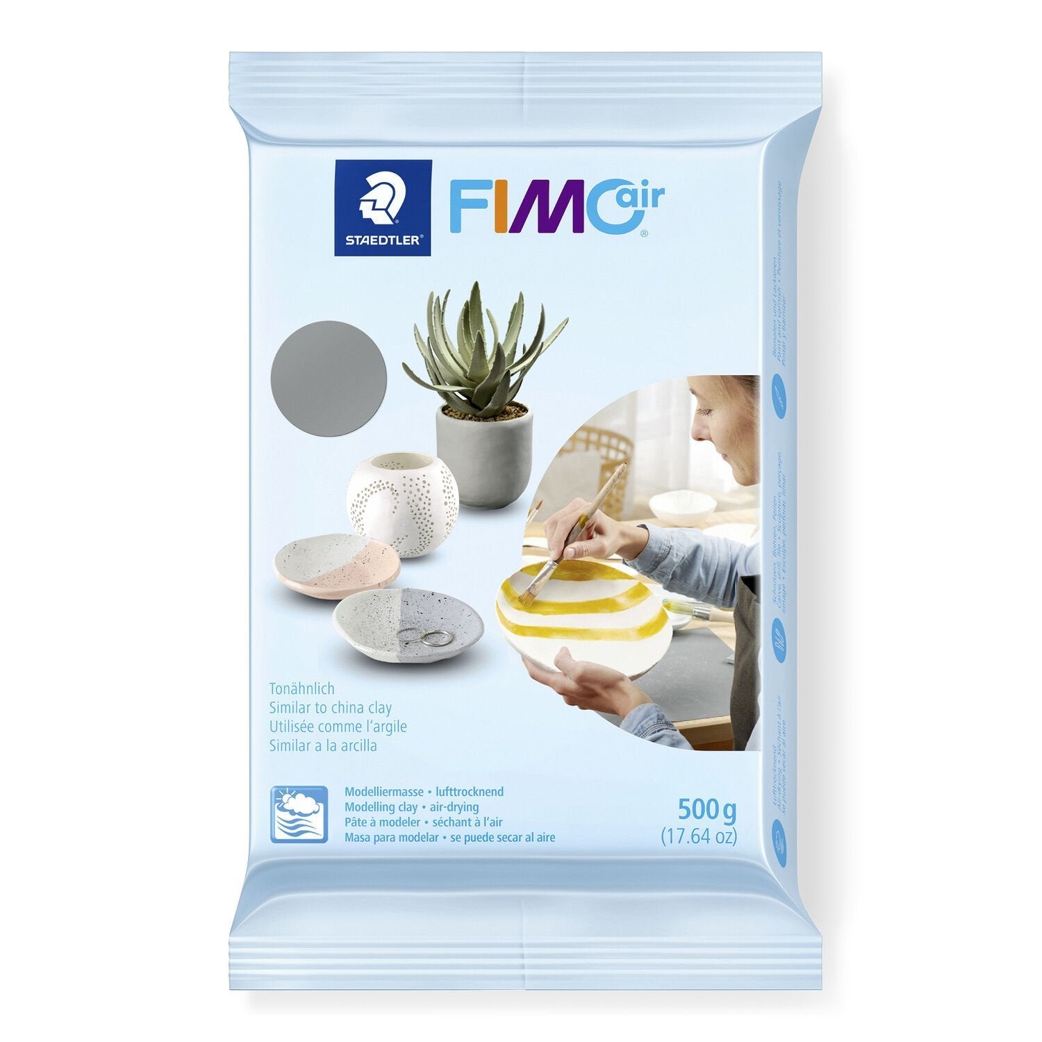 Fimo Mod.Masse Fimoair Effect 500g Gris