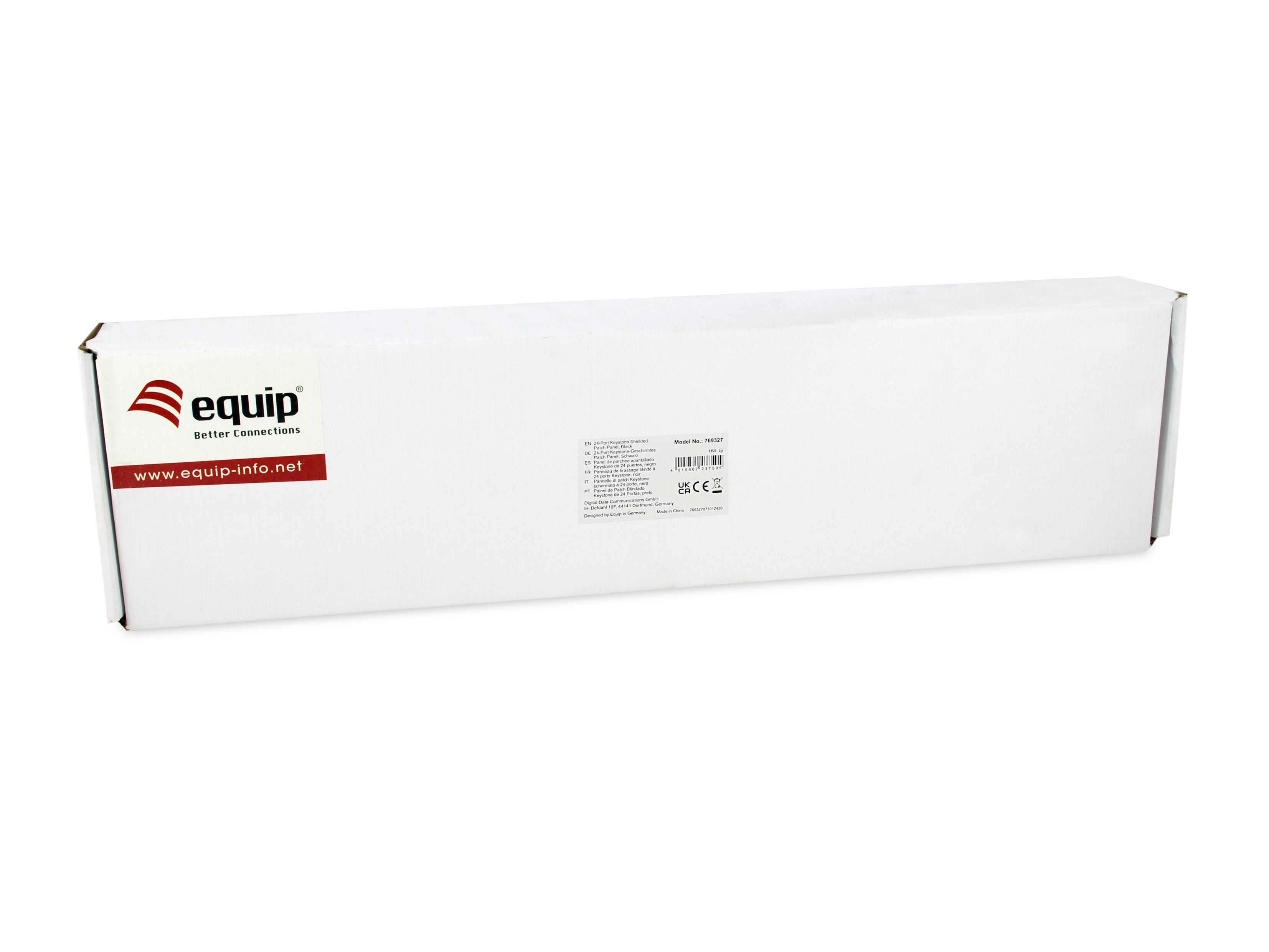 Equip Patchpanel 24x Cat6a 19" Ftp 1he Keymone Montage Sw