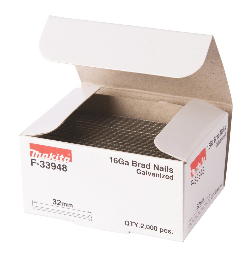 Makita Gauge Brad Nails 1,6x32mm F-33948 2000 Pcs.