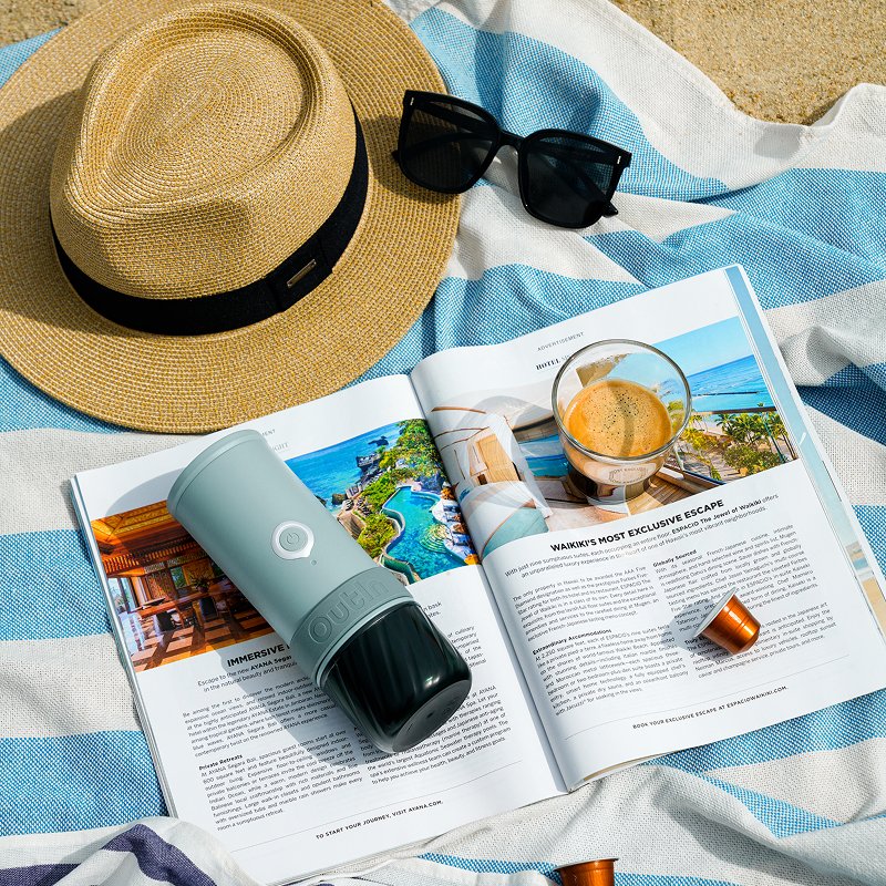 Outin Mino - Canyon Green - Portable Electric Espresso Machine