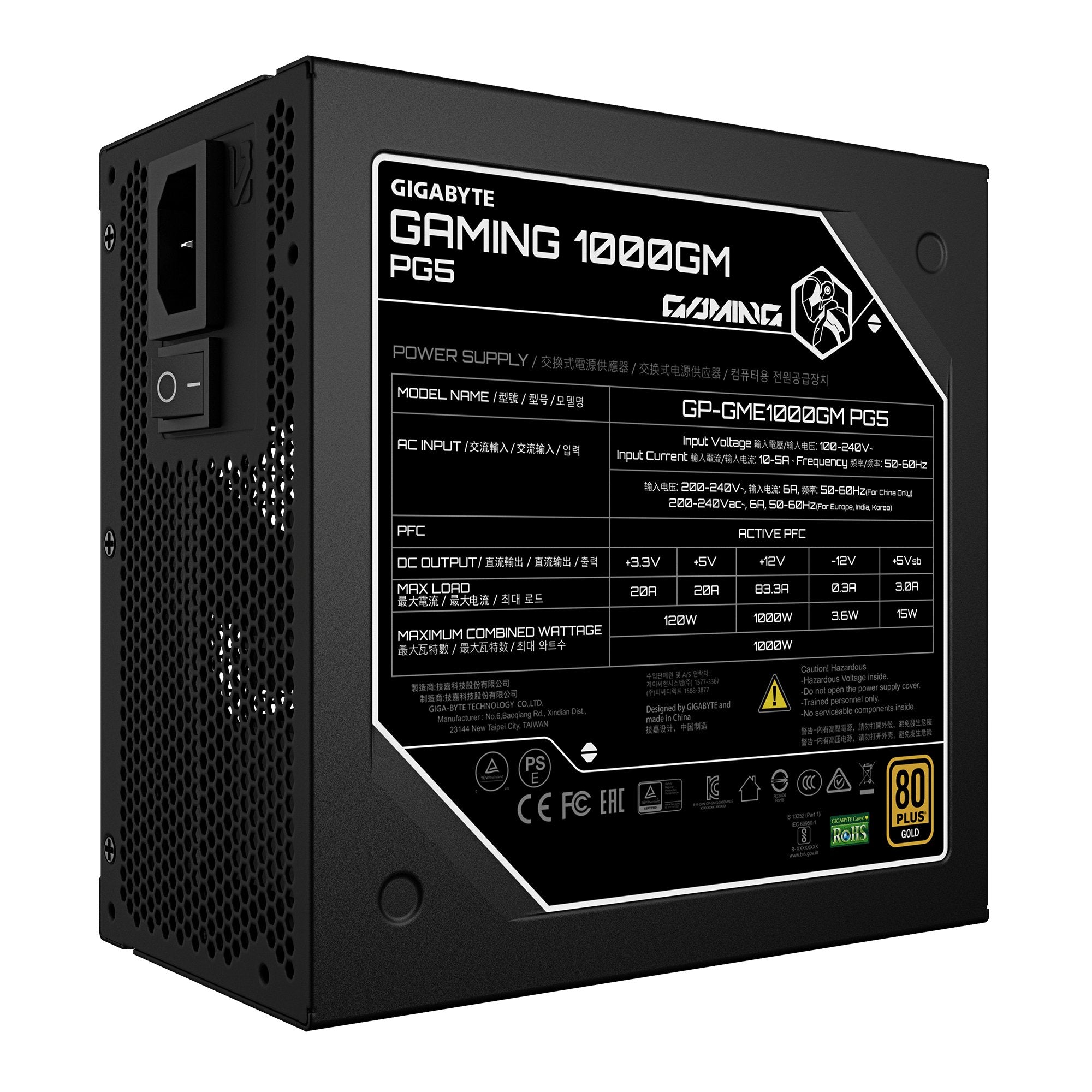 Gigabyte Gp-Gme1000gm 1000w Pg5 Psu