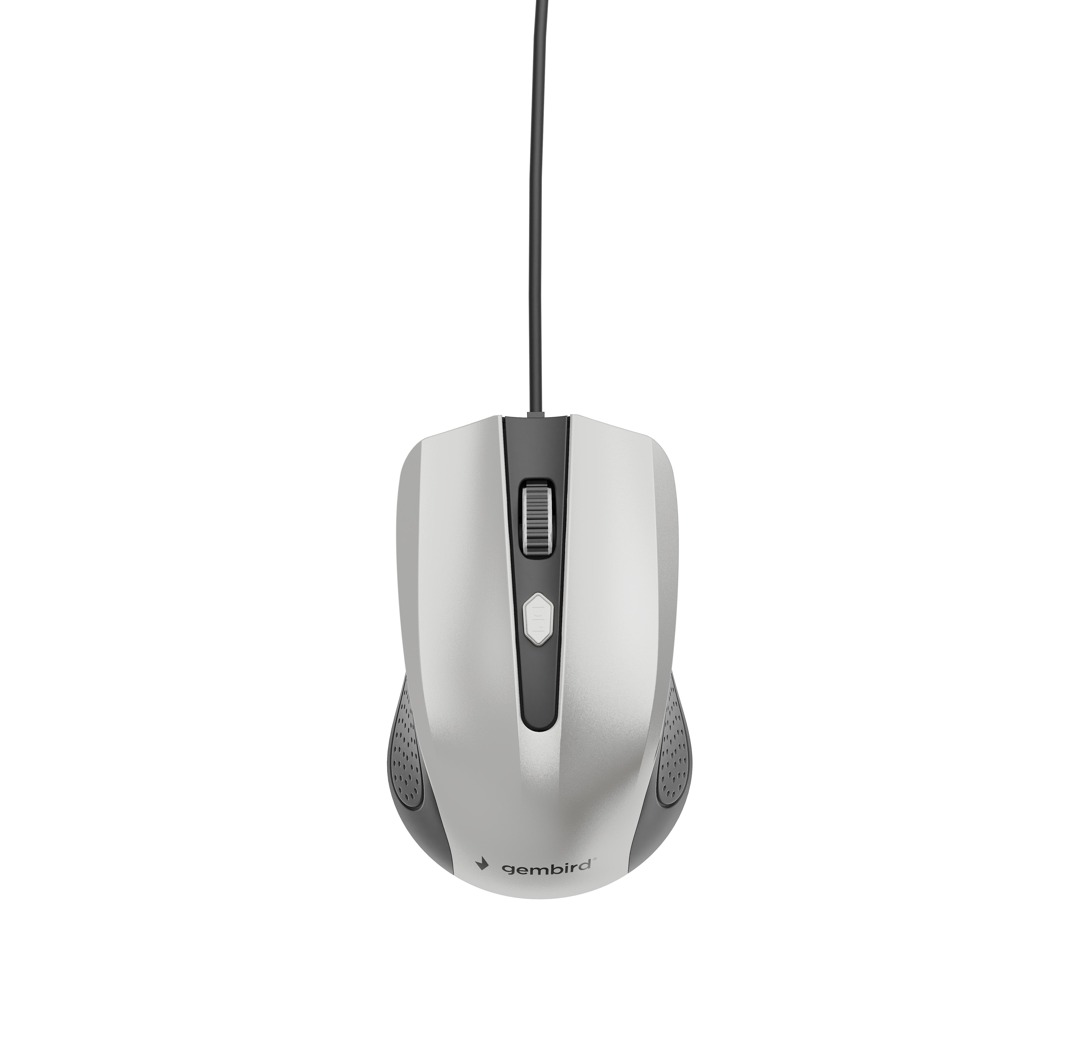 Ratón Gembird Mus-4b-01-Bs Óptico 1200 Dpi Color Plateado