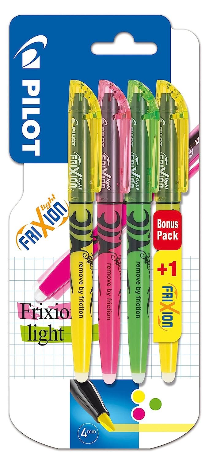 Pilot Pen Marcador Fluorescente Frixion Colores Surtidos