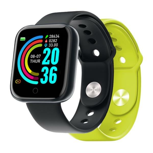 EAN 8050162353751 - Nilox NXSWTRAILBANDYL Relojes inteligentes y deportivos 3,66 cm (1.44") Digital 240 x 240 Pixeles Pantall imagen 1