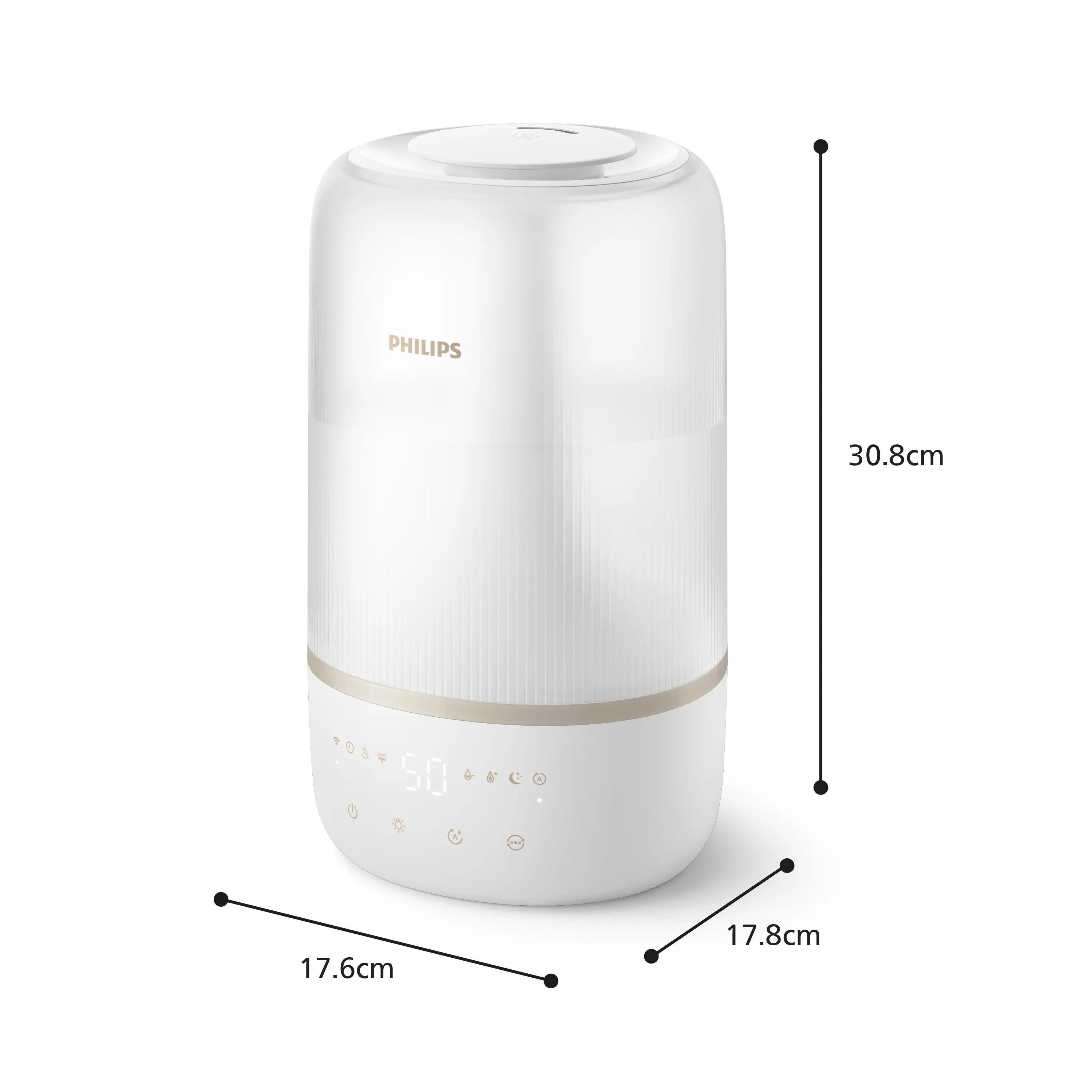 EAN 8720389048890 - Philips 1000 series HU1510/04 humidificador Ultrasónica 3 L Blanco 19 W imagen 9